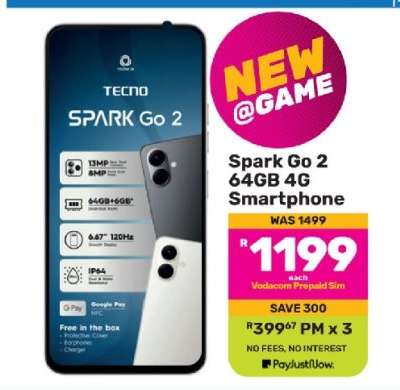 Spark Go 2 64GB 4G Smartphone