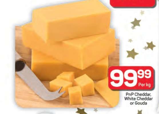 PnP Cheddar, White Cheddar or Gouda
