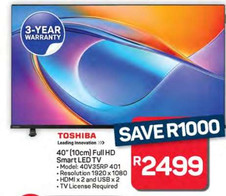 Toshiba 40" Full HD Smart LED TV