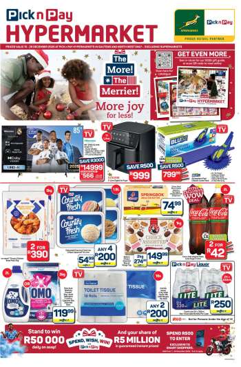 Pick n Pay Hypermarket catalogue  - 15/12/2025 - 26/12/2025.