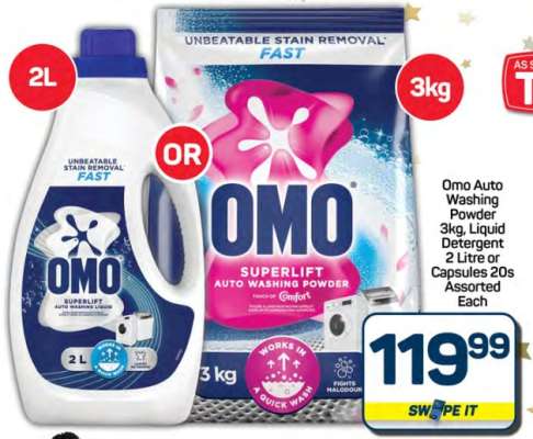 OMO Auto Washing Powder or Liquid Detergent