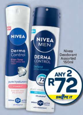 Nivea Deodorant Assorted 150ml