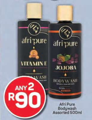 Afri Pure Bodywash Assorted 500ml