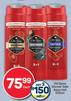 Old Spice Shower Gels Assorted 500ml