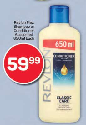 Revlon Flex Shampoo or Conditioner Assorted 650ml Each