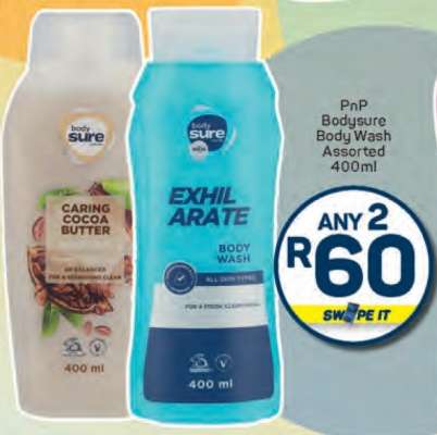 PnP Bodysure Body Wash Assorted 400ml