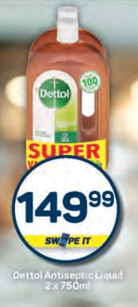 Dettol Antiseptic Liquid 2 x 750ml