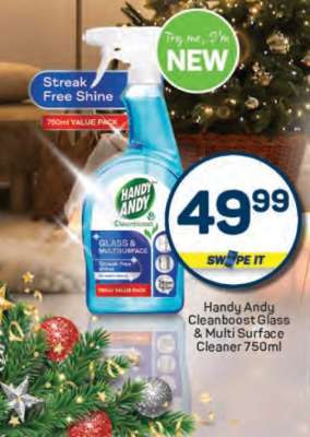 Handy Andy Cleanboost Glass & Multi Surface Cleaner 750ml