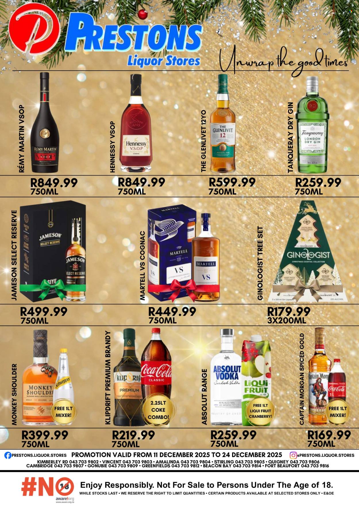 Prestons Liquor Stores specials - 11/12/2025 - 24/12/2025. Page 1