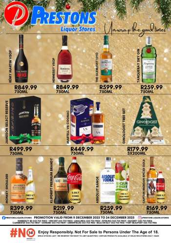Prestons Liquor Stores catalogue  - 11/12/2025 - 24/12/2025.
