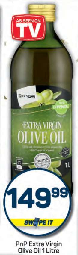 PnP Extra Virgin Olive Oil 1 Litre