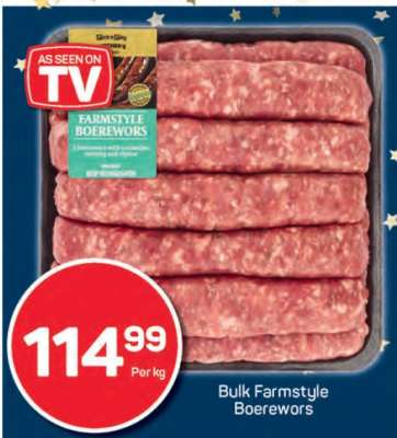Bulk Farmstyle Boerewors
