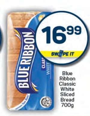 Blue Ribbon Classic White Sliced Bread 700g
