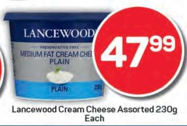 Lancewood Cream Cheese Assorted 230g Each