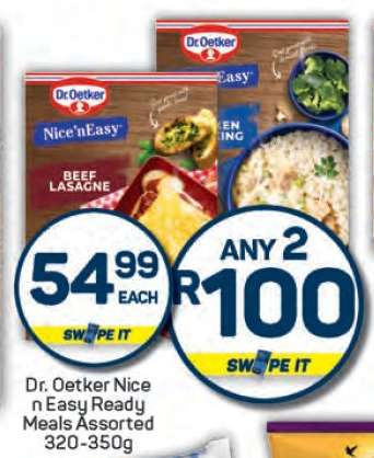 Dr. Oetker Nice n Easy Ready Meals Assorted 320-350g