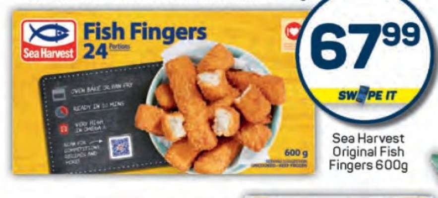 Sea Harvest Original Fish Fingers 600g