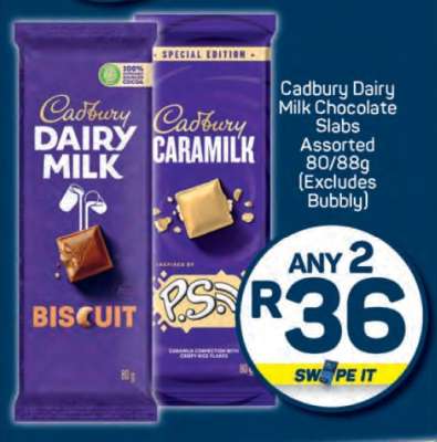 Cadbury Dairy Milk Chocolate Slabs