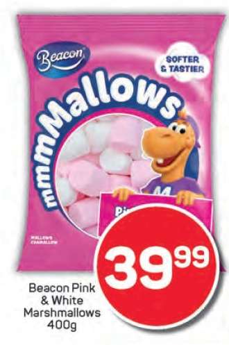 Beacon Pink & White Marshmallows 400g