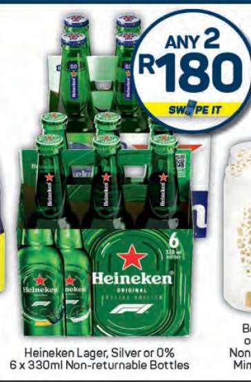 Heineken Lager, Silver or 0%