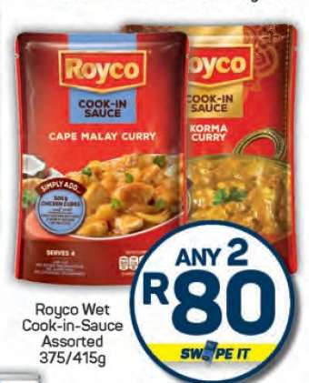 Royco Wet Cook-in-Sauce Assorted 375/415g