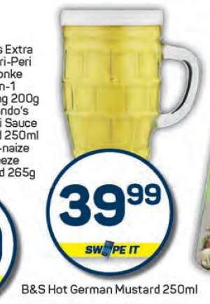 B&S Hot German Mustard 250ml
