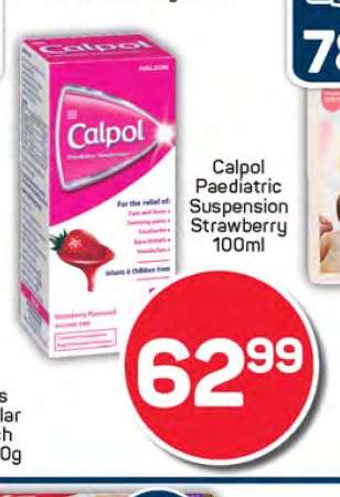 Calpol Paediatric Suspension Strawberry 100ml