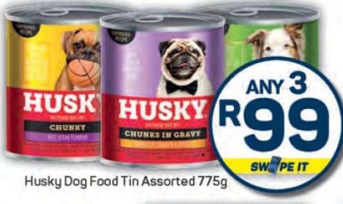 Husky Dog Food Tin Assorted 775g
