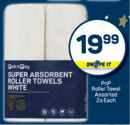 PnP Roller Towel Assorted 2s Each