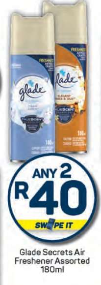 Glade Secrets Air Freshener Assorted 180ml