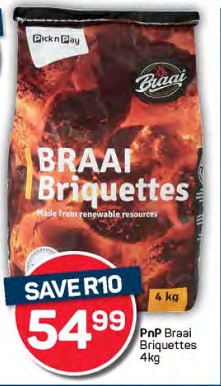 PnP Braai Briquettes 4kg