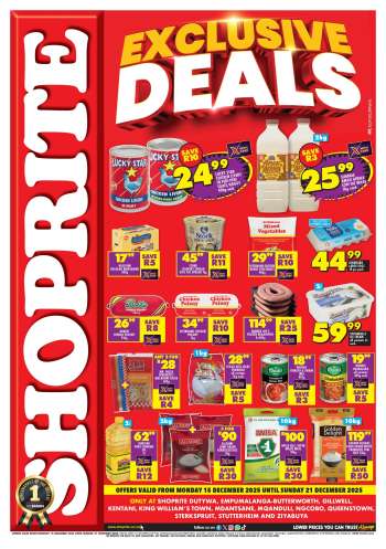 Shoprite catalogue  - 15/12/2025 - 21/12/2025.