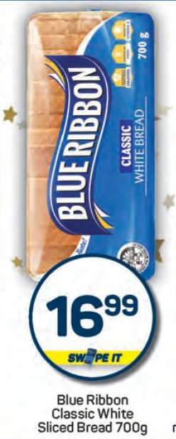 Blue Ribbon Classic White Sliced Bread 700g