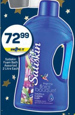 Satiskin foam bath