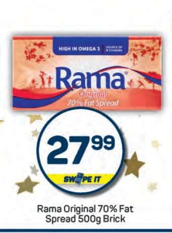 Rama Original 70% Fat Spread 500g Brick