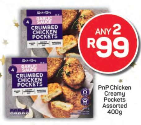 PnP Chicken Creamy Pockets Assorted 400g