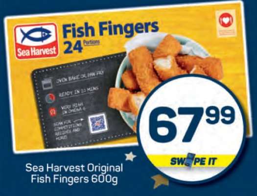 Sea Harvest Original Fish Fingers 600g