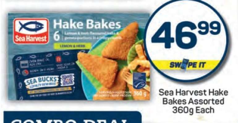 Sea Harvest Hake Bakes Assorted 360g Each