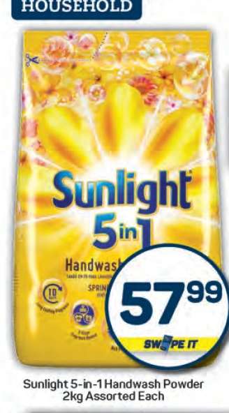 Sunlight 5 in 1 Handwash Powder