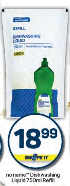 no name™ Dishwashing Liquid 750ml Refill