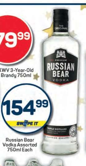 Russian Bear Vodka Assorted 750ml