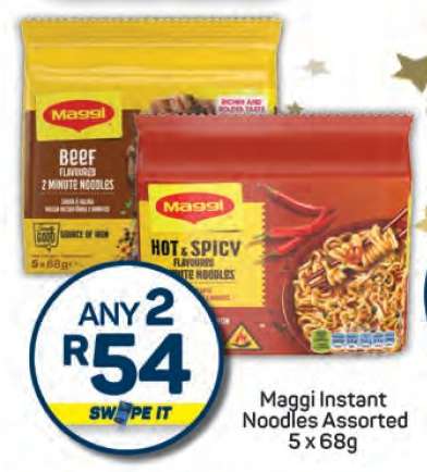 Maggi Instant Noodles Assorted 5 x 68g