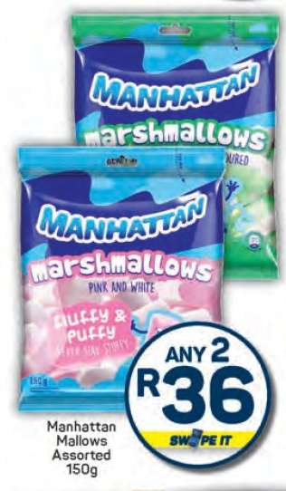 Manhattan Mallows Assorted 150g