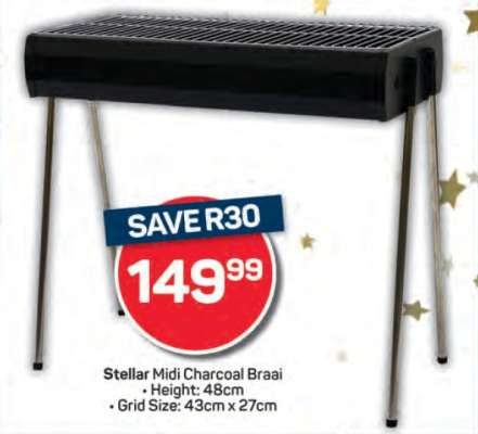 Stellar Midi Charcoal Braai