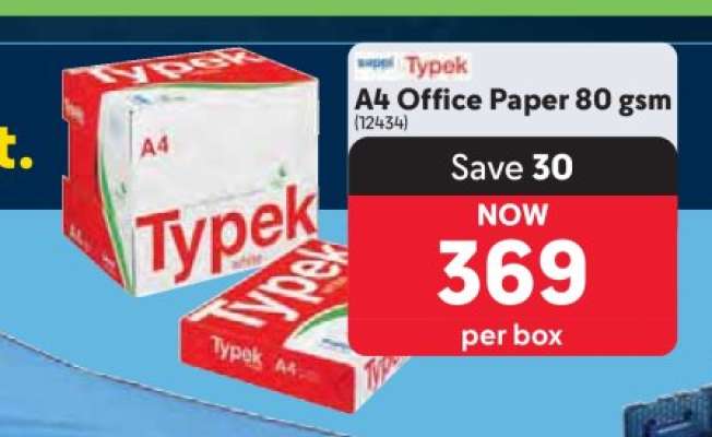 Typek A4 Office Paper 80 gsm