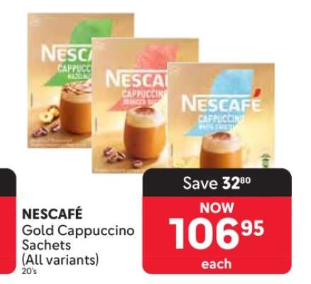 NESCAFÉ Gold Cappuccino Sachets (All variants)