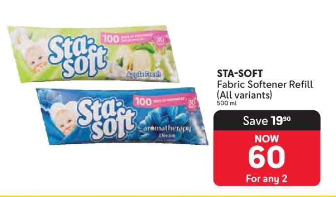 STA-SOFT Fabric Softener Refill (All variants)