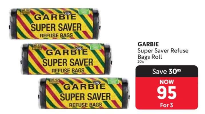 GARBIE Super Saver Refuse Bags Roll