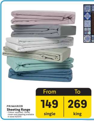 PRIMARIES Sheeting Range