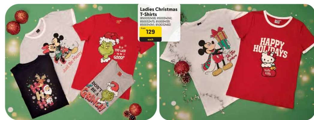 Ladies Christmas T-Shirts