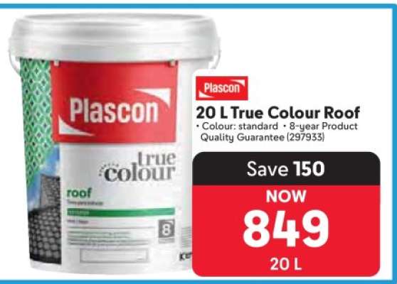 Plascon 20 L True Colour Roof